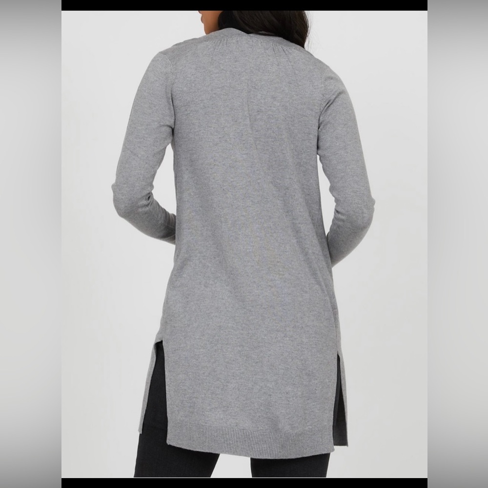 Open Front Knit Duster colour grey - Picture 2 of 2